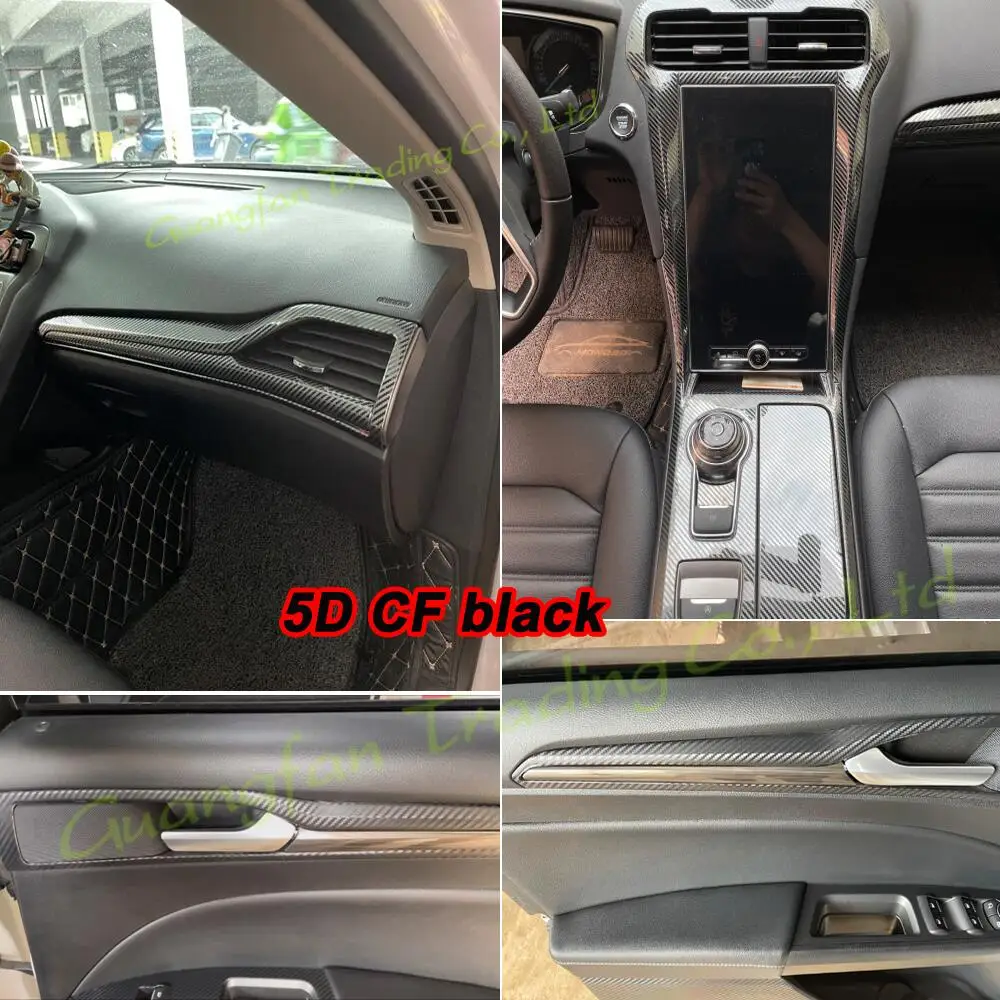 Внутренняя отделка из углеродного волокна для Ford Mondeo MK5 2020 3D/5D, наклейка для интерьера автомобиля, декоративные аксессуары 
Внутренняя отделка из углеродного волокна для Ford Mondeo MK5 2020 3D/5D, наклейка для интерьера автомобиля, декоративные аксессуары