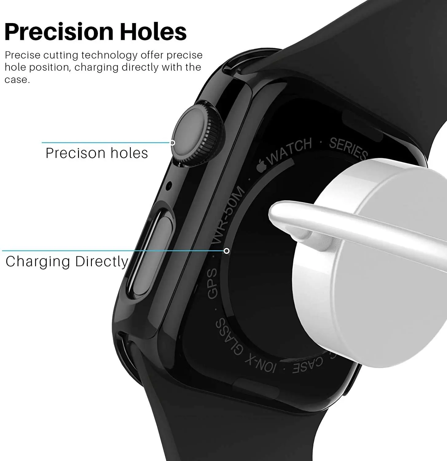 Стекло и крышка для Apple Watch чехол 44 мм 40 42 38 iWatch аксессуары бампер + защита экрана