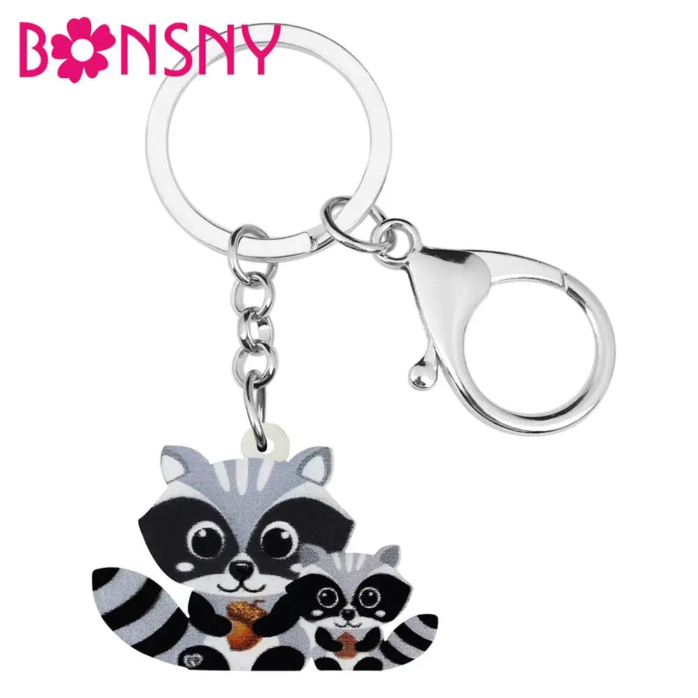 Bonsny Acrylic Cute Cartoon Raccoon Keychains Anime Animal Keyring Jewelry For Women Girls Kids Novelty Gift Car Bag Accessories
Bonsny Acrylic Cute Cartoon Raccoon Keychains Anime Animal Keyring Jewelry For Women Girls Kids Novelty Gift Car Bag Accessories