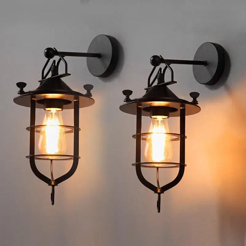 E27 Retro Industrial Style Wrought Iron Wall Lamp Restaurant Bar Background Wall Lamp Bedroom Lights Lamp for Bedroom
E27 Retro Industrial Style Wrought Iron Wall Lamp Restaurant Bar Background Wall Lamp Bedroom Lights Lamp for Bedroom