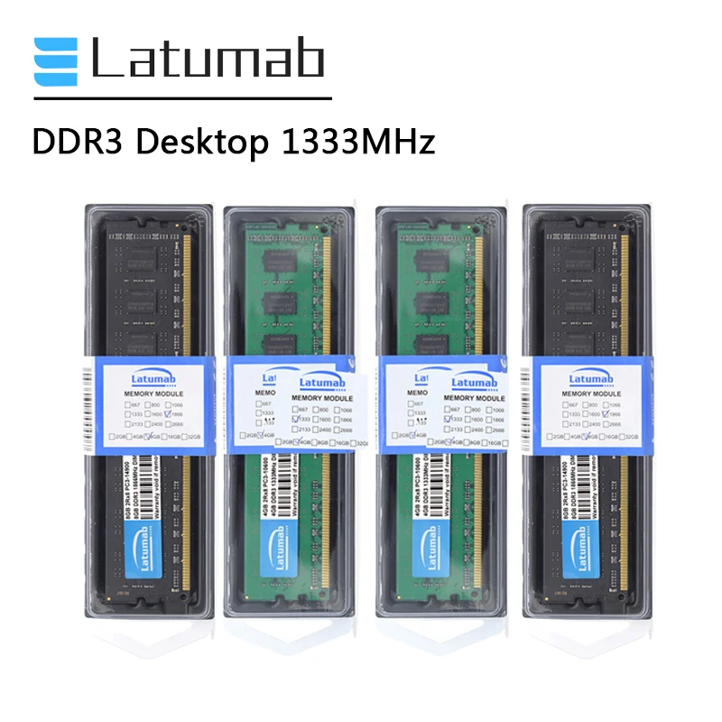 ОЗУ Latumab DDR3, 4 ГБ, 8 ГБ, 1333 МГц, PC3-10600 DIMM, 240 контактов, для ПК, 1,5 в, модуль памяти DDR3
ОЗУ Latumab DDR3, 4 ГБ, 8 ГБ, 1333 МГц, PC3-10600 DIMM, 240 контактов, для ПК, 1,5 в, модуль памяти DDR3