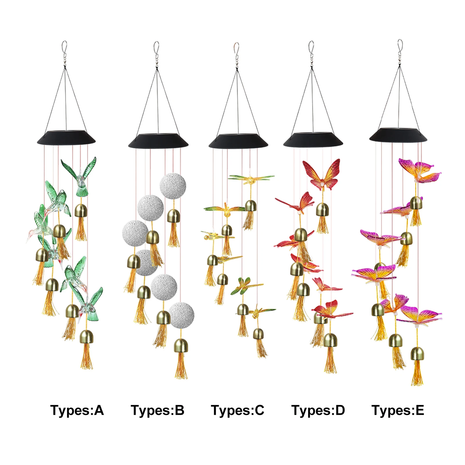 Color Changing Lawn Landscape Solar Powered Outdoor Waterproof Patio Birthday Gift Balcony Wind Chime Light Party Garden Hanging
Color Changing Lawn Landscape Solar Powered Outdoor Waterproof Patio Birthday Gift Balcony Wind Chime Light Party Garden Hanging