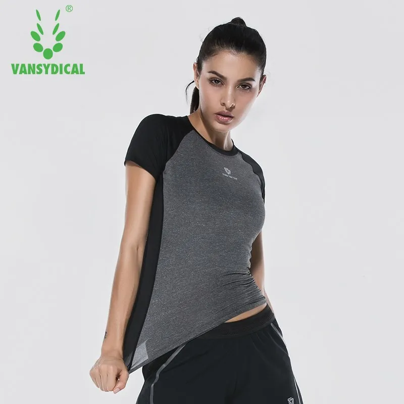 Women Sports Shirt Yoga Tops Patchwork Fitness Workout Fitness Running Short Sleeve Vansydical Sportswear
Women Sports Shirt Yoga Tops Patchwork Fitness Workout Fitness Running Short Sleeve Vansydical Sportswear