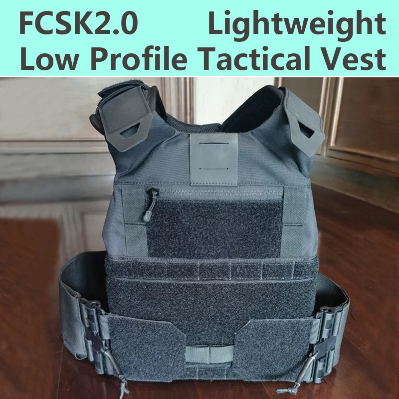 Тактический жилет FCSK2.0 Lightweiht Cordura 500D, нейлоновый Тактический бронежилет JPC Molle, жилет для переноски пластин CS, игры, пейнтбола, страйкбола