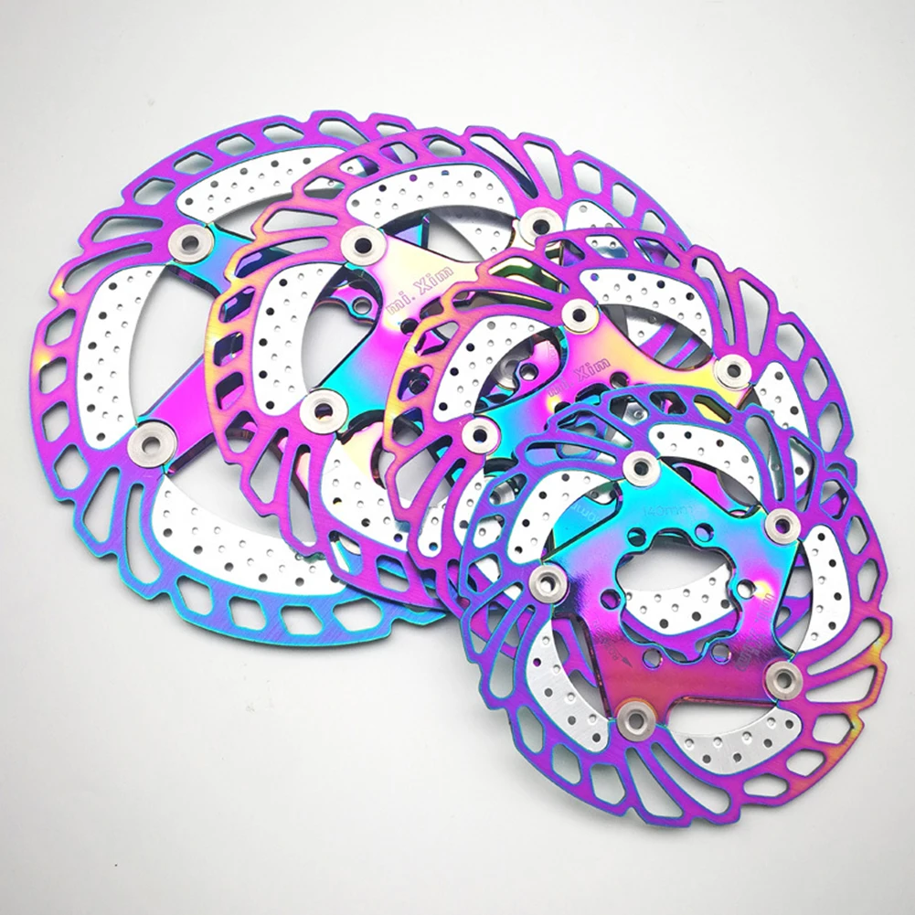 140/160/180/203mm Mtb Bike Brake Rotor Floating Disc Brake Rotor 6 Bolts Caliper New Rainbow Mountain Bike Cooling Brake Pads
140/160/180/203mm Mtb Bike Brake Rotor Floating Disc Brake Rotor 6 Bolts Caliper New Rainbow Mountain Bike Cooling Brake Pads