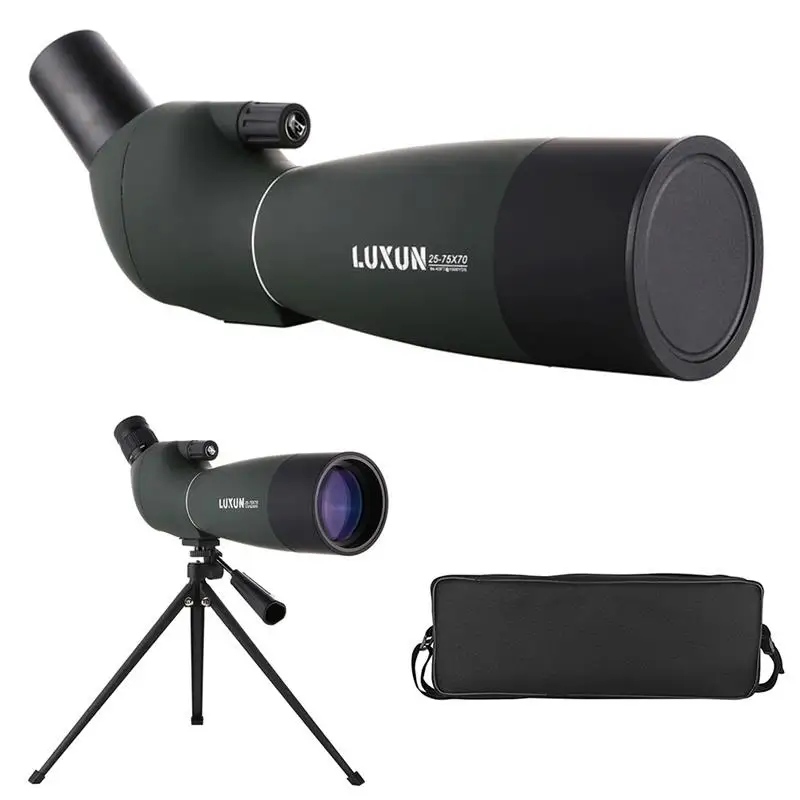 New 25-75x70 Monocular Telescope Phone Lens For Sports Shooting Games Bird Sky Watching w/Tripod+Backpack For Camping Telescope
New 25-75x70 Monocular Telescope Phone Lens For Sports Shooting Games Bird Sky Watching w/Tripod+Backpack For Camping Telescope