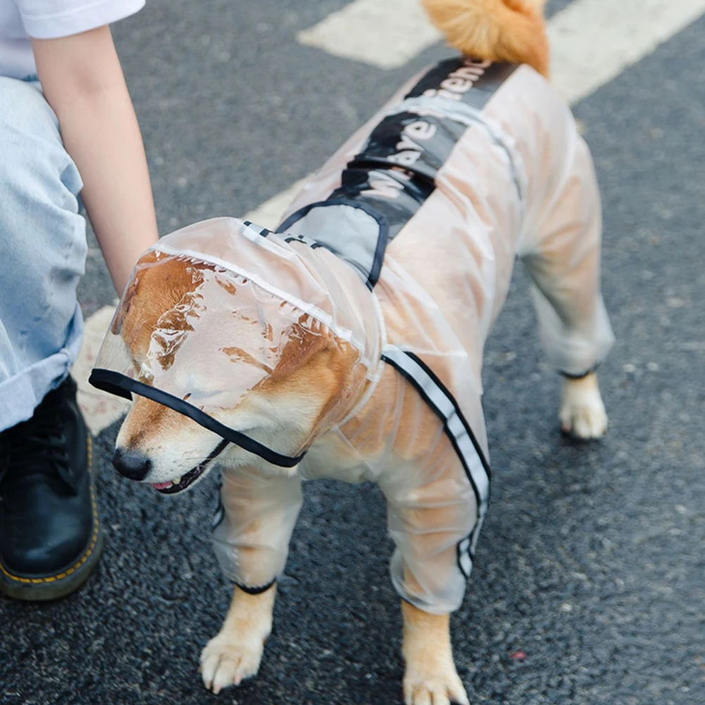 Pet Dog Raincoat Jumpsuit Animal Four Feet Hooded Transparent Clothes Waterproof Coat for Dogs Hooded Windproof Design
Pet Dog Raincoat Jumpsuit Animal Four Feet Hooded Transparent Clothes Waterproof Coat for Dogs Hooded Windproof Design