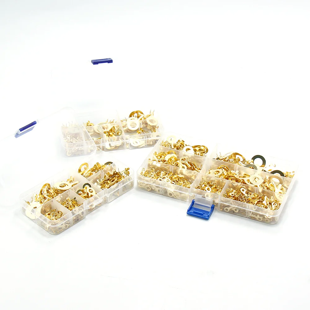 Ring Lugs Auto Connectors Terminals 3.2mm-10.2mm Cold-Pressed Non-Insulated Ring Eyes Copper Nose Combination Set Car Speaker
Ring Lugs Auto Connectors Terminals 3.2mm-10.2mm Cold-Pressed Non-Insulated Ring Eyes Copper Nose Combination Set Car Speaker