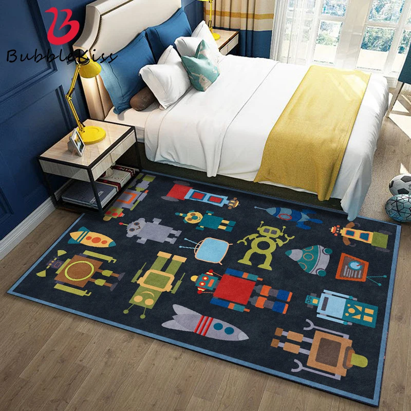 Bubble Kiss Modern Cute Cartoon Robot Pattern Carpets for Bedroom Home Kids Room Decor Area Rugs Customized Bedside Floor Mat
Bubble Kiss Modern Cute Cartoon Robot Pattern Carpets for Bedroom Home Kids Room Decor Area Rugs Customized Bedside Floor Mat