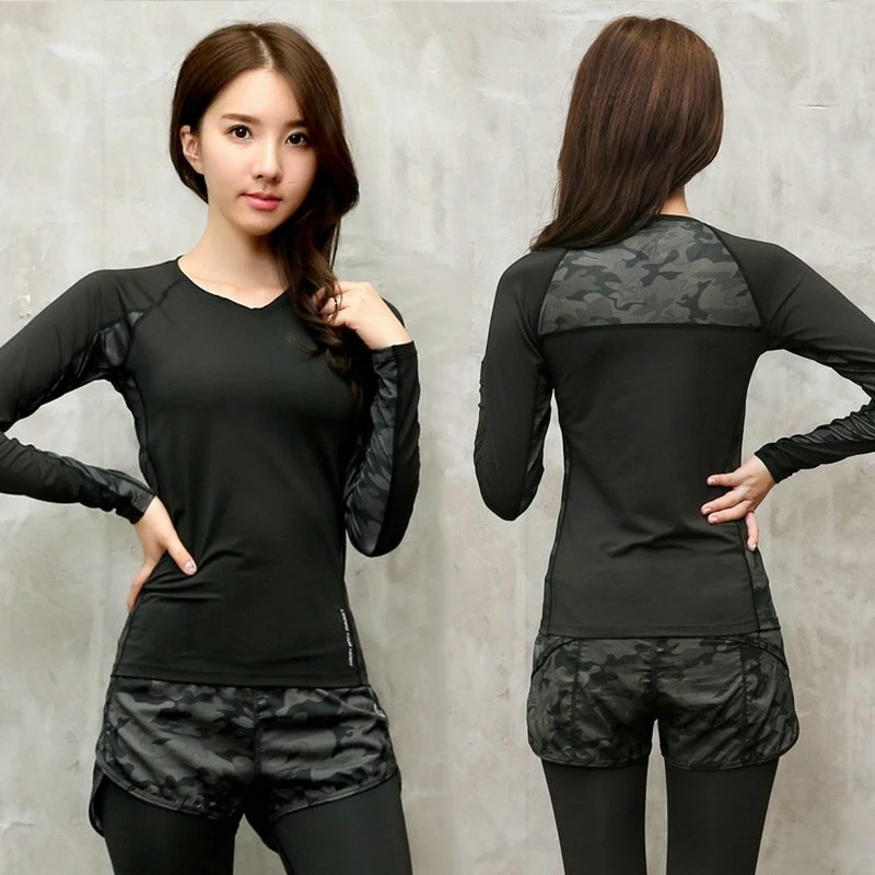 Камуфляжная женская футболка с длинными рукавами для тренировок и йоги, дышащие быстросохнущие спортивные топы с эффектом пуш-ап и быстрой ... 
Камуфляжная женская футболка с длинными рукавами для тренировок и йоги, дышащие быстросохнущие спортивные топы с эффектом пуш-ап и быстрой ...
