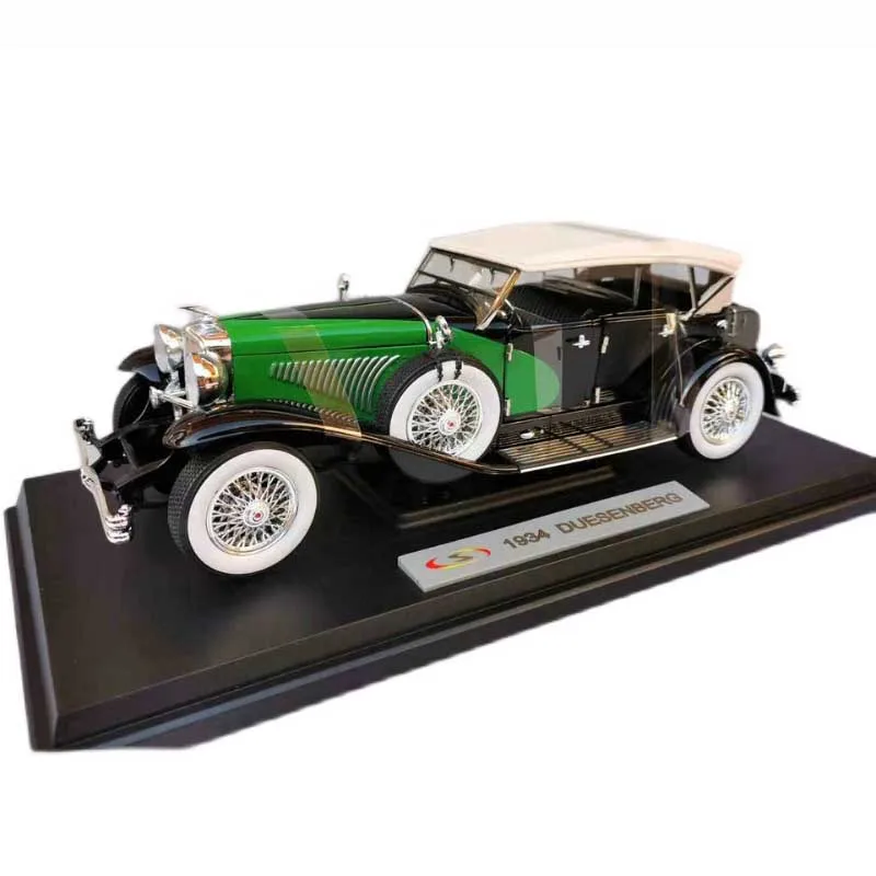 Diecast 1:18 for Dusenberg 1934 Simulation Alloy Classic Car Model Collection Souvenir Ornaments Display Vehicle Toy Gift Show
Diecast 1:18 for Dusenberg 1934 Simulation Alloy Classic Car Model Collection Souvenir Ornaments Display Vehicle Toy Gift Show