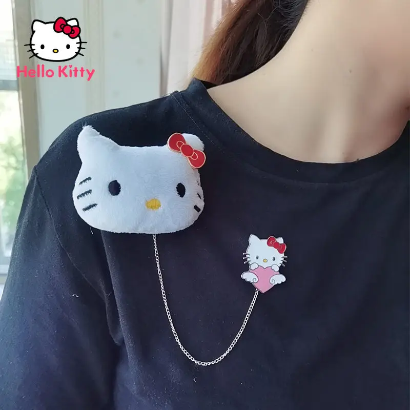 Hello Kitty Cute Girl Plush Brooch Cartoon Creative Student Pin Badge School Bag Pendant Jewelry
Hello Kitty Cute Girl Plush Brooch Cartoon Creative Student Pin Badge School Bag Pendant Jewelry