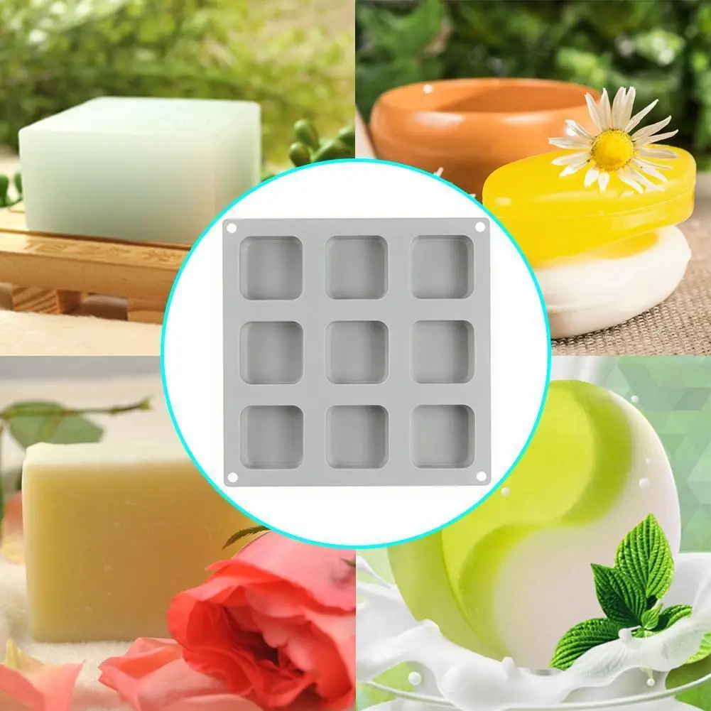1pcs 9 Grids Square Silicone Soap Molds Handmade Soap Cake Mold For Diy Soap Making Chocolate Silicone
1pcs 9 Grids Square Silicone Soap Molds Handmade Soap Cake Mold For Diy Soap Making Chocolate Silicone
