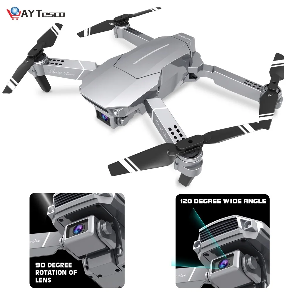 New RC Drone E98 WIFI FPV With Wide Angle HD 4K/1080P/720P Camera Hight Hold Mode Foldable Arm RC Quadcopter Drone X Pro Dron
New RC Drone E98 WIFI FPV With Wide Angle HD 4K/1080P/720P Camera Hight Hold Mode Foldable Arm RC Quadcopter Drone X Pro Dron