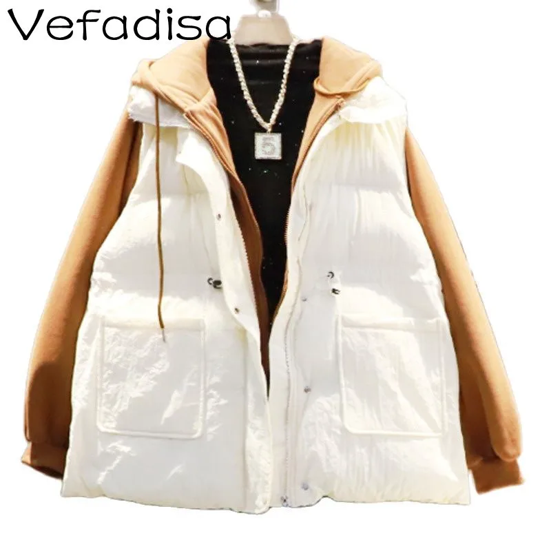 Vefadisa 2022 Spring Fashion Fake Two Simple And Fashionable Hooded Padded Jacket Women Thicken Warm Cotton Jacket TT906
Vefadisa 2022 Spring Fashion Fake Two Simple And Fashionable Hooded Padded Jacket Women Thicken Warm Cotton Jacket TT906