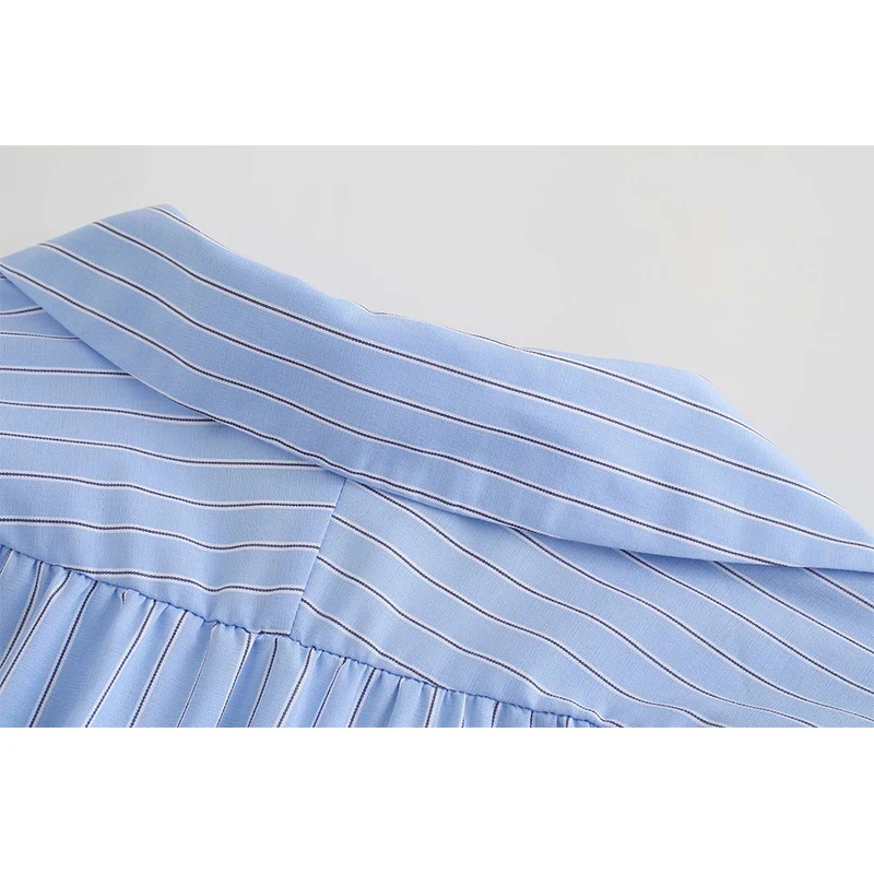 DUOPERI 2021 Fashion Women Striped Shirt Style Elastic Waist Mini Dress Long Sleeves Chic Lady Vintage Loose Dresses Woman Robe
DUOPERI 2021 Fashion Women Striped Shirt Style Elastic Waist Mini Dress Long Sleeves Chic Lady Vintage Loose Dresses Woman Robe