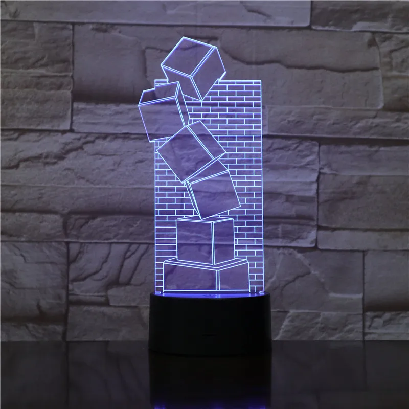 Boy's Gift Of 3d Small Night Lamp Creative Building Block Game Led Night Light Colorful Touch Color Changing 3d Led Lamp
Boy's Gift Of 3d Small Night Lamp Creative Building Block Game Led Night Light Colorful Touch Color Changing 3d Led Lamp