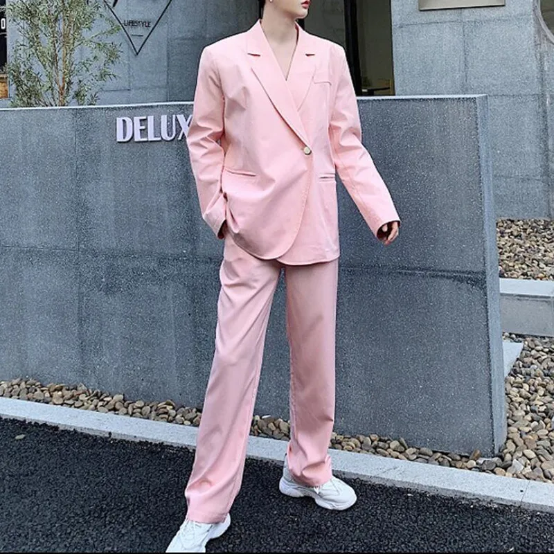 2022 Street Fashion Casual Suit Pink Blazer Jacket Male Women Wedding Party Stage Show Costume Homme (Jacket+Pant) 213
2022 Street Fashion Casual Suit Pink Blazer Jacket Male Women Wedding Party Stage Show Costume Homme (Jacket+Pant) 213