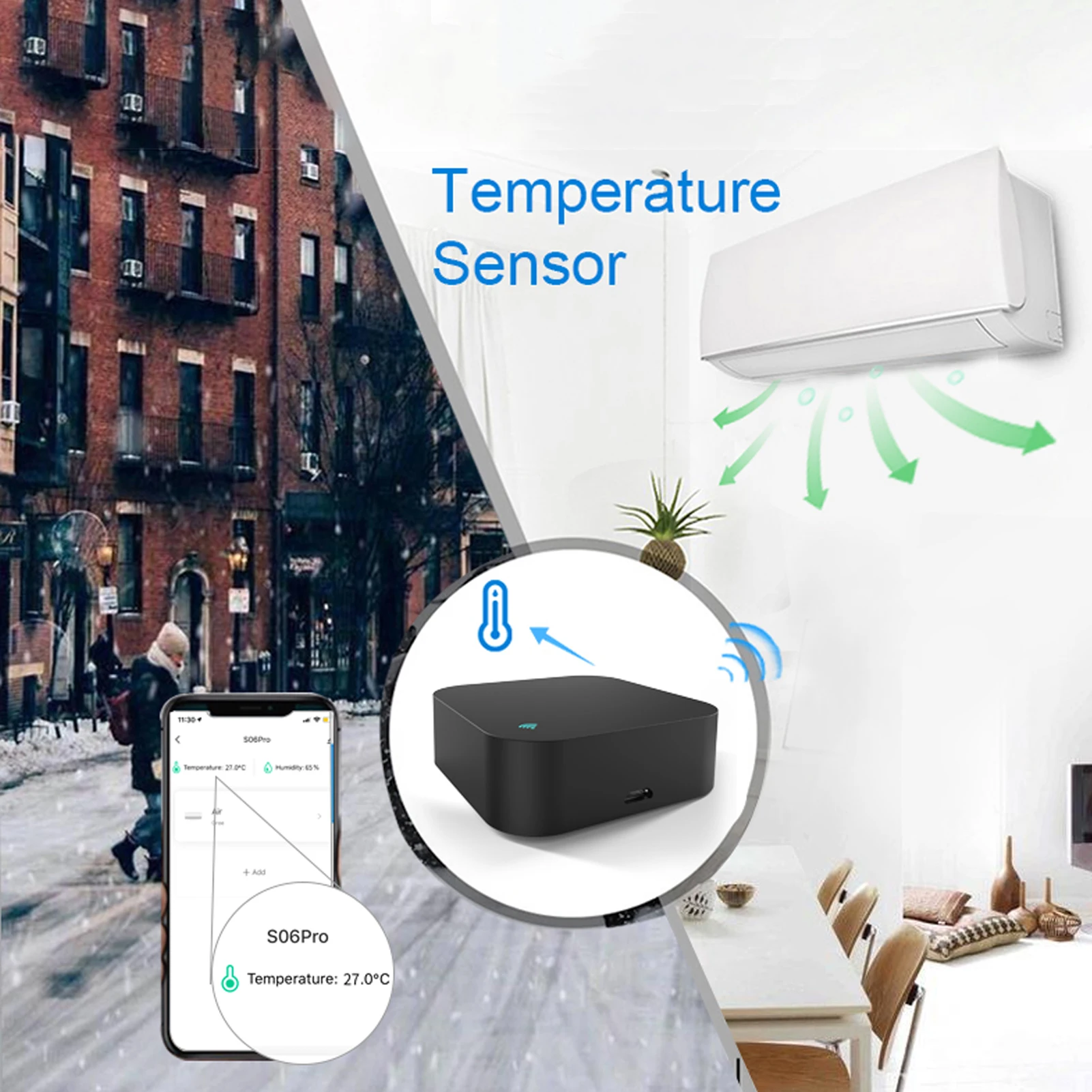 S06Pro Tuya WiFi Infrared Rays Remote Controls Temperature Humidity Sensors APP/Voice Control Smart Home for Alexa Google Home 
S06Pro Tuya WiFi Infrared Rays Remote Controls Temperature Humidity Sensors APP/Voice Control Smart Home for Alexa Google Home