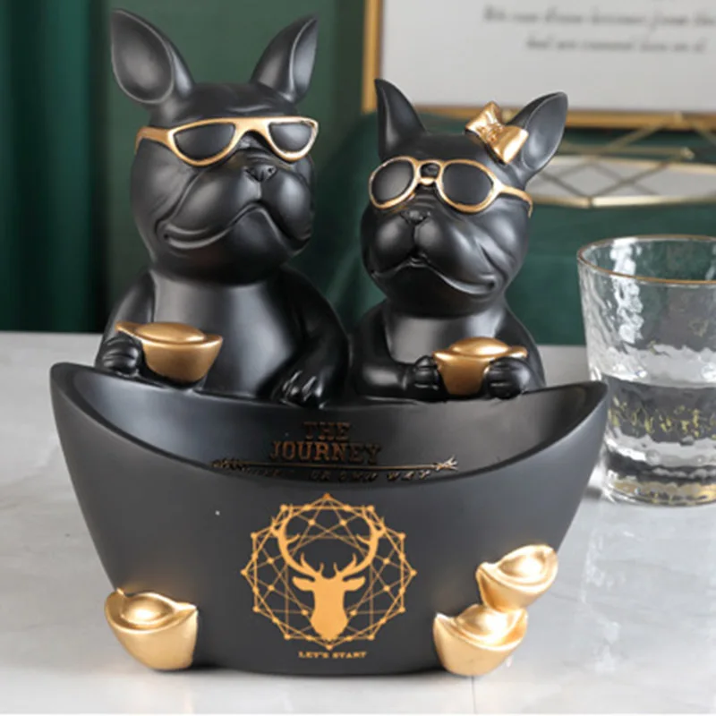 HOT Resin Bulldog Dog Statue Animal Sculpture Storage Box for Key Jewelry Home Living Room Decor Housewarming Gift
HOT Resin Bulldog Dog Statue Animal Sculpture Storage Box for Key Jewelry Home Living Room Decor Housewarming Gift