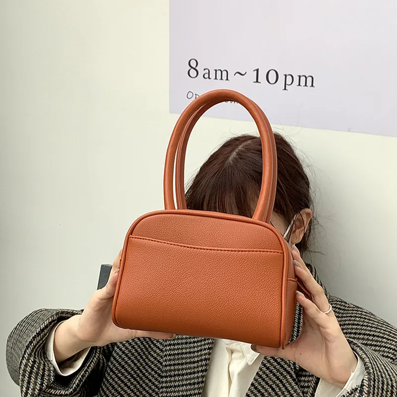 Fashion Lychee Pattern Ladies Top-handle Bags Solid Color PU Leather Women Shoulder Underarm Bag Simple Female Small Square Bag
Fashion Lychee Pattern Ladies Top-handle Bags Solid Color PU Leather Women Shoulder Underarm Bag Simple Female Small Square Bag