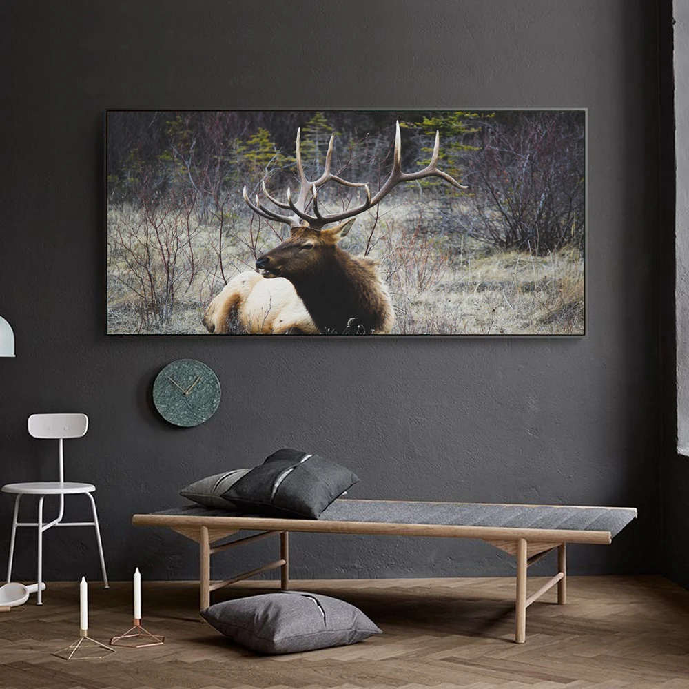 Animal landscape oil painting grassland elk art canvas painting living room corridor bar home decoration mural
Animal landscape oil painting grassland elk art canvas painting living room corridor bar home decoration mural