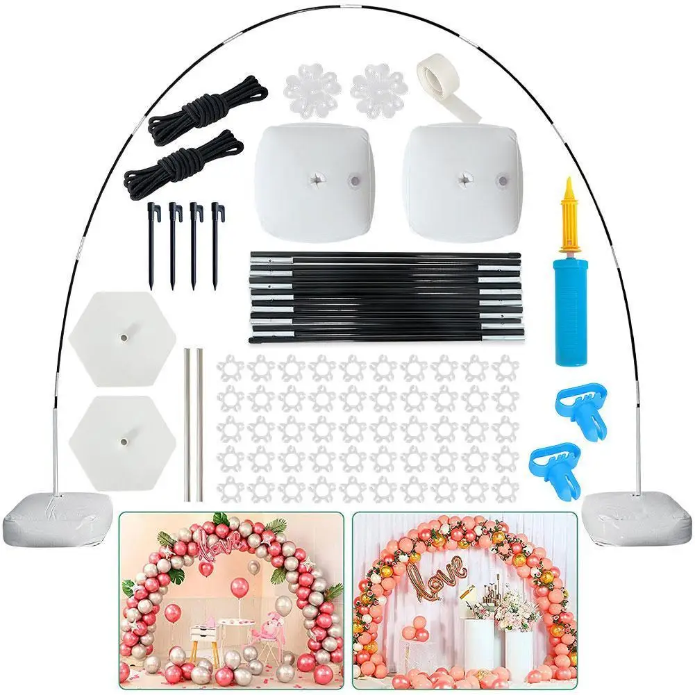 HOT Balloon Arch Kit, 9FT Tall & 10Ft Wide Adjustable Balloon Stand Set With Water Fillable Base ,50Pcs Balloon Clips
HOT Balloon Arch Kit, 9FT Tall & 10Ft Wide Adjustable Balloon Stand Set With Water Fillable Base ,50Pcs Balloon Clips