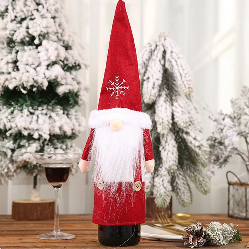 Forest Faceless Old Man Doll with Snow Hat Wine Bottle Set Christmas Decoration Wine Bag Gift
Forest Faceless Old Man Doll with Snow Hat Wine Bottle Set Christmas Decoration Wine Bag Gift