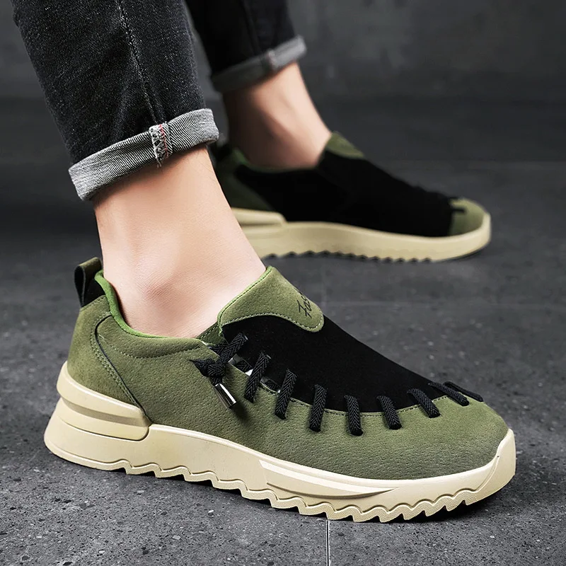2022 New Men's Low-cut Mandarin Duck Sneakers Stitching Handmade Casual Men's Shoes Outdoor Suede Breathable Thick Sole Shoes
2022 New Men's Low-cut Mandarin Duck Sneakers Stitching Handmade Casual Men's Shoes Outdoor Suede Breathable Thick Sole Shoes