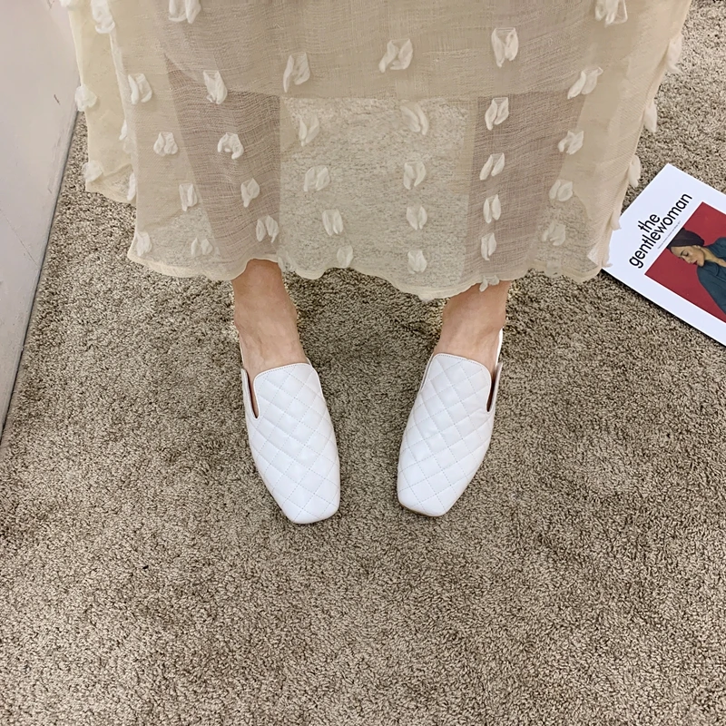 MIYEDA Toe-covered Slippers Women Leather Round Toe Spring Flat Shallow Plus Size 35-42 Female Outside Casual Shoes
MIYEDA Toe-covered Slippers Women Leather Round Toe Spring Flat Shallow Plus Size 35-42 Female Outside Casual Shoes