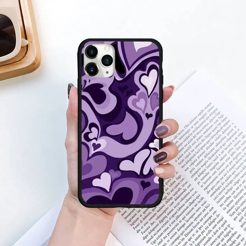 Purple Heart Swirl Pattern Cover Phone Case for iPhone 11 12 pro XS MAX 8 7 6 6S Plus X 5S SE 2020 XR Luxury brand shell
Purple Heart Swirl Pattern Cover Phone Case for iPhone 11 12 pro XS MAX 8 7 6 6S Plus X 5S SE 2020 XR Luxury brand shell