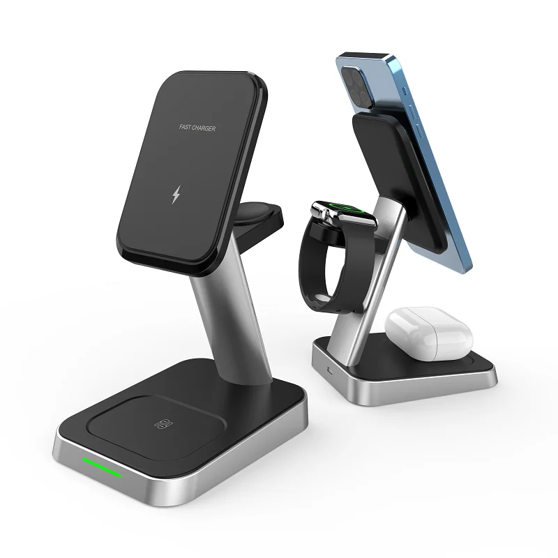 Magnetic Wireless Charger for Iphone12 MagSafe Multi-Function Fast Charging Three-in-One Wireless Charger Electrical Appliances
Magnetic Wireless Charger for Iphone12 MagSafe Multi-Function Fast Charging Three-in-One Wireless Charger Electrical Appliances