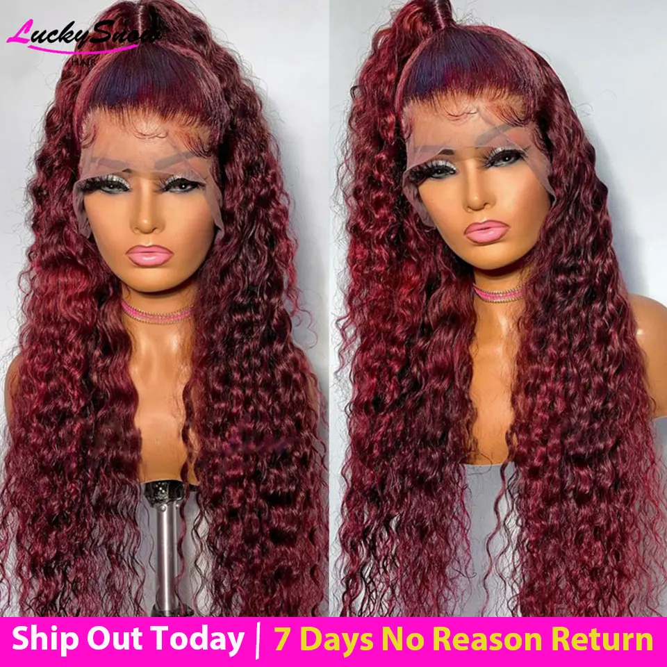180% Burgundy Lace Front Human Hair Colored #99j Brazilian Remy 13x4Lace Frontal Wigs For Women Wigs Deep Curly Human Hair Wig
180% Burgundy Lace Front Human Hair Colored #99j Brazilian Remy 13x4Lace Frontal Wigs For Women Wigs Deep Curly Human Hair Wig