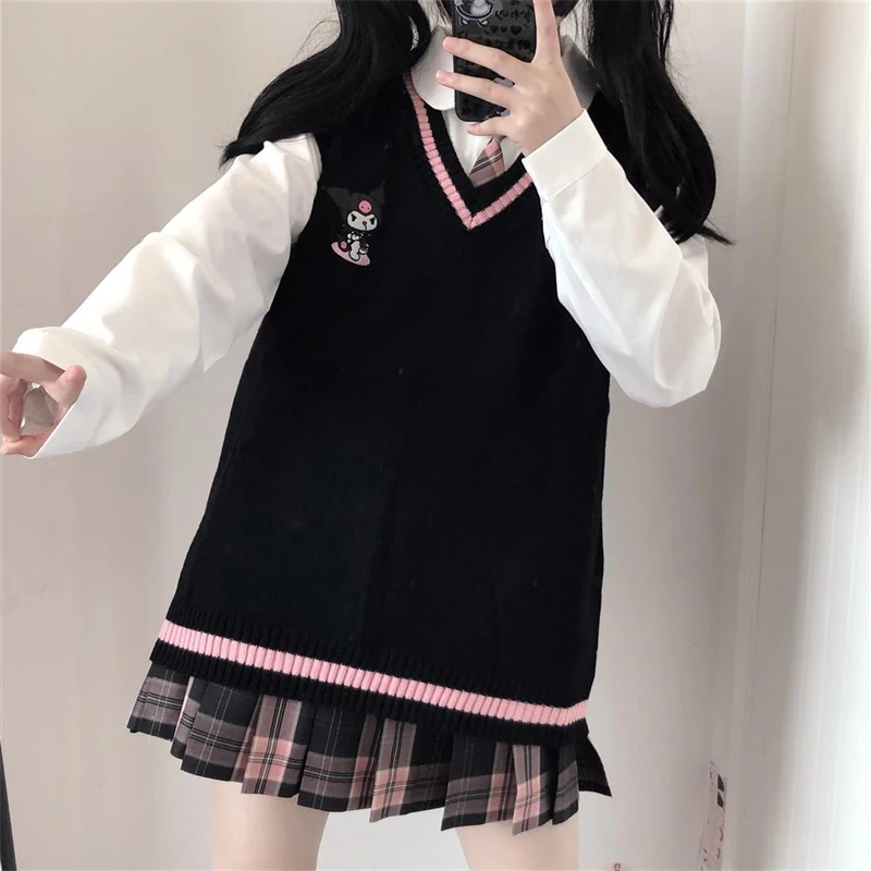 Gothic Sleeveless Vest Sweater Women Y2K Cartoon Kawaii Aesthetic Jumper Vest Autumn Girl Waistcoats 2022 New Knitted Tank
Gothic Sleeveless Vest Sweater Women Y2K Cartoon Kawaii Aesthetic Jumper Vest Autumn Girl Waistcoats 2022 New Knitted Tank