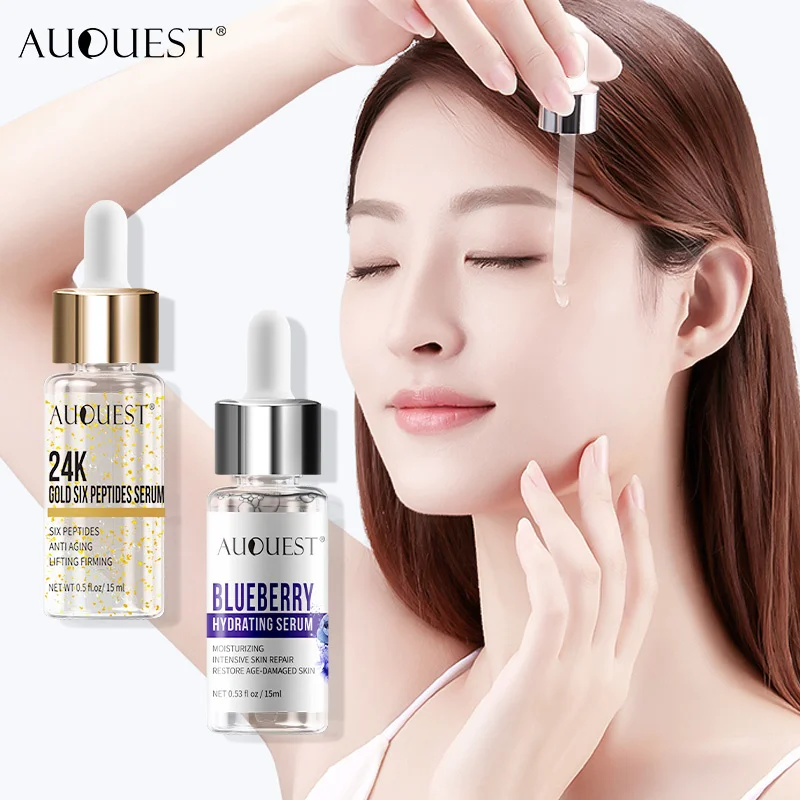 AuQuest Antioxidant Blueberry and 24K Gold Face Serum Anti Aging Facial Serum Shrink Pores Radiant Skin Care Products
AuQuest Antioxidant Blueberry and 24K Gold Face Serum Anti Aging Facial Serum Shrink Pores Radiant Skin Care Products