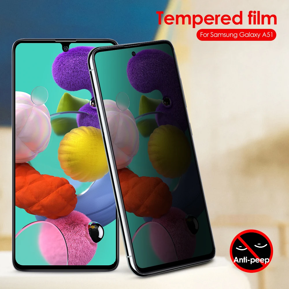 Полноэкранное Защитное стекло для Samsung Galaxy A51 SM-A515F A71 A715F антишпионское защитное