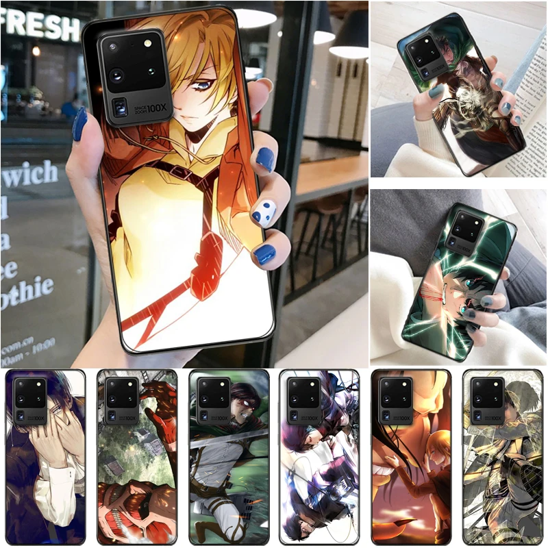 Attack On Titan Eren Jager Armin Arlert Levi Mikasa Ackerman Phone Case For Samsung Galaxy S20 Ultra FE Lite Plus Carcasa
Attack On Titan Eren Jager Armin Arlert Levi Mikasa Ackerman Phone Case For Samsung Galaxy S20 Ultra FE Lite Plus Carcasa
