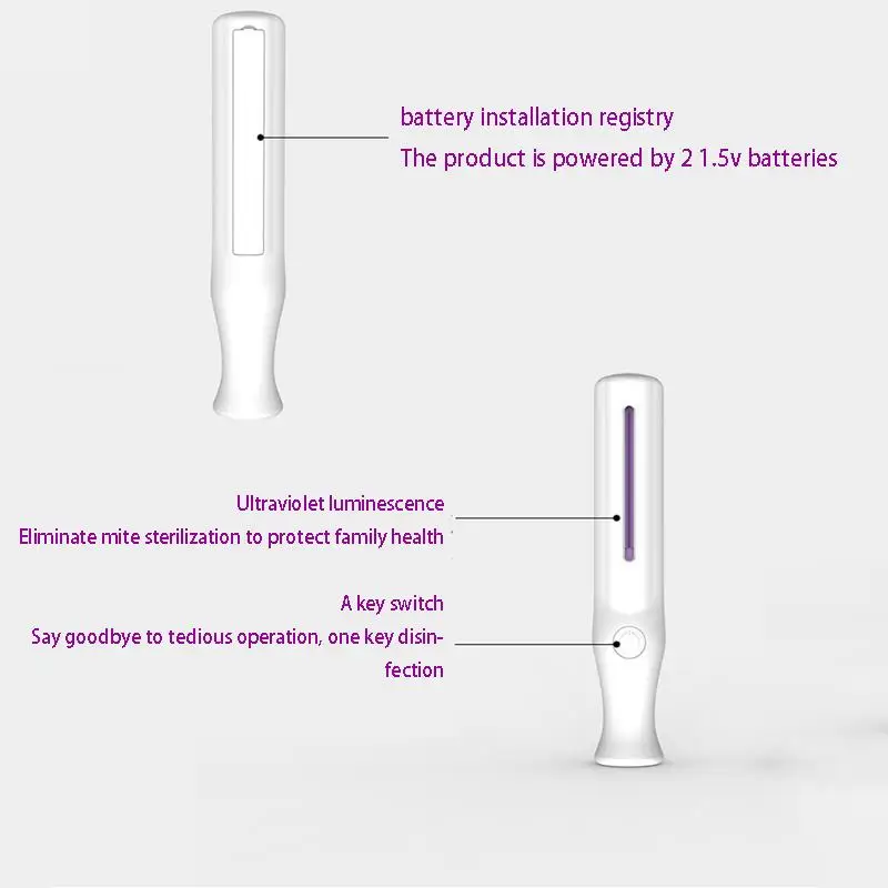 Germicidal lamp ultra violet black light uvc Portable disinfection stick mini sterilizer UV blacklight ultraviolet flashlight | Лампы и
