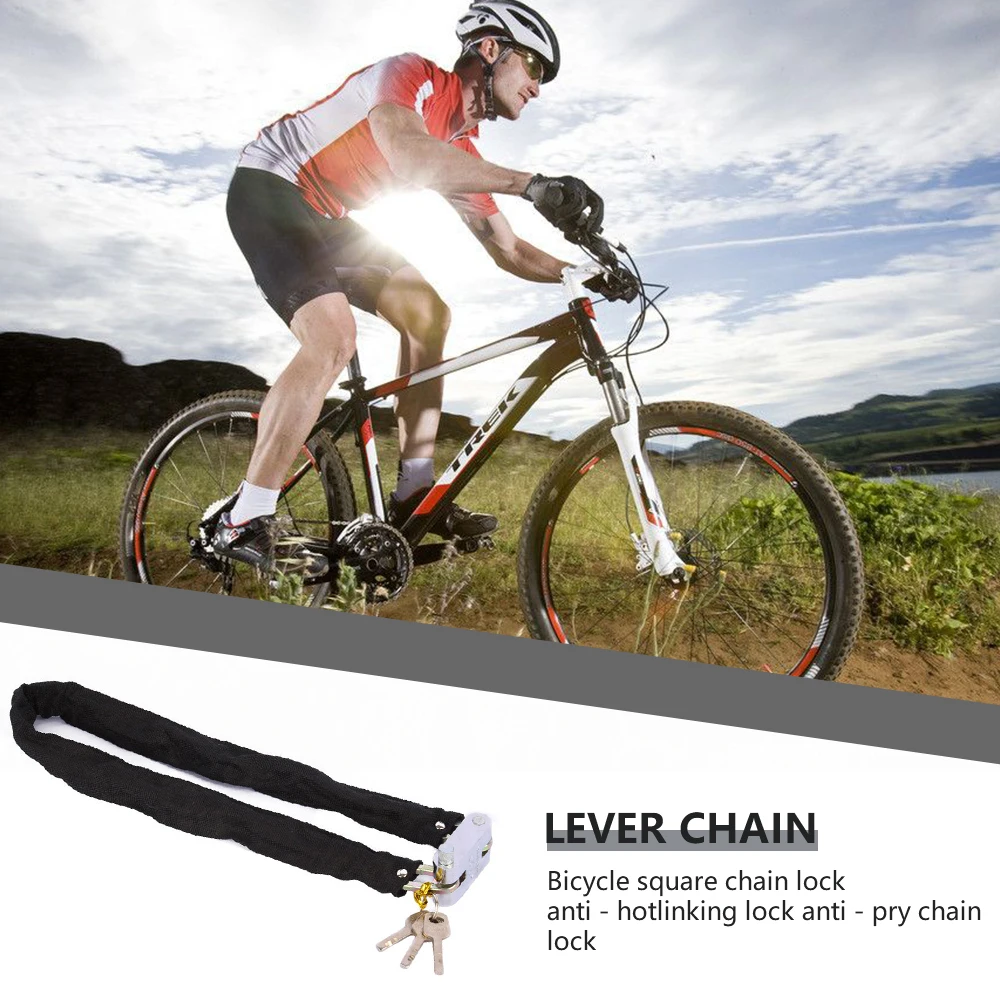 Bike Chain Lock with 3 Keys Anti-Theft Security Bicycle Lock for Motorcycle Mountain Road Bike Outdoor Cycling Accessory
Bike Chain Lock with 3 Keys Anti-Theft Security Bicycle Lock for Motorcycle Mountain Road Bike Outdoor Cycling Accessory