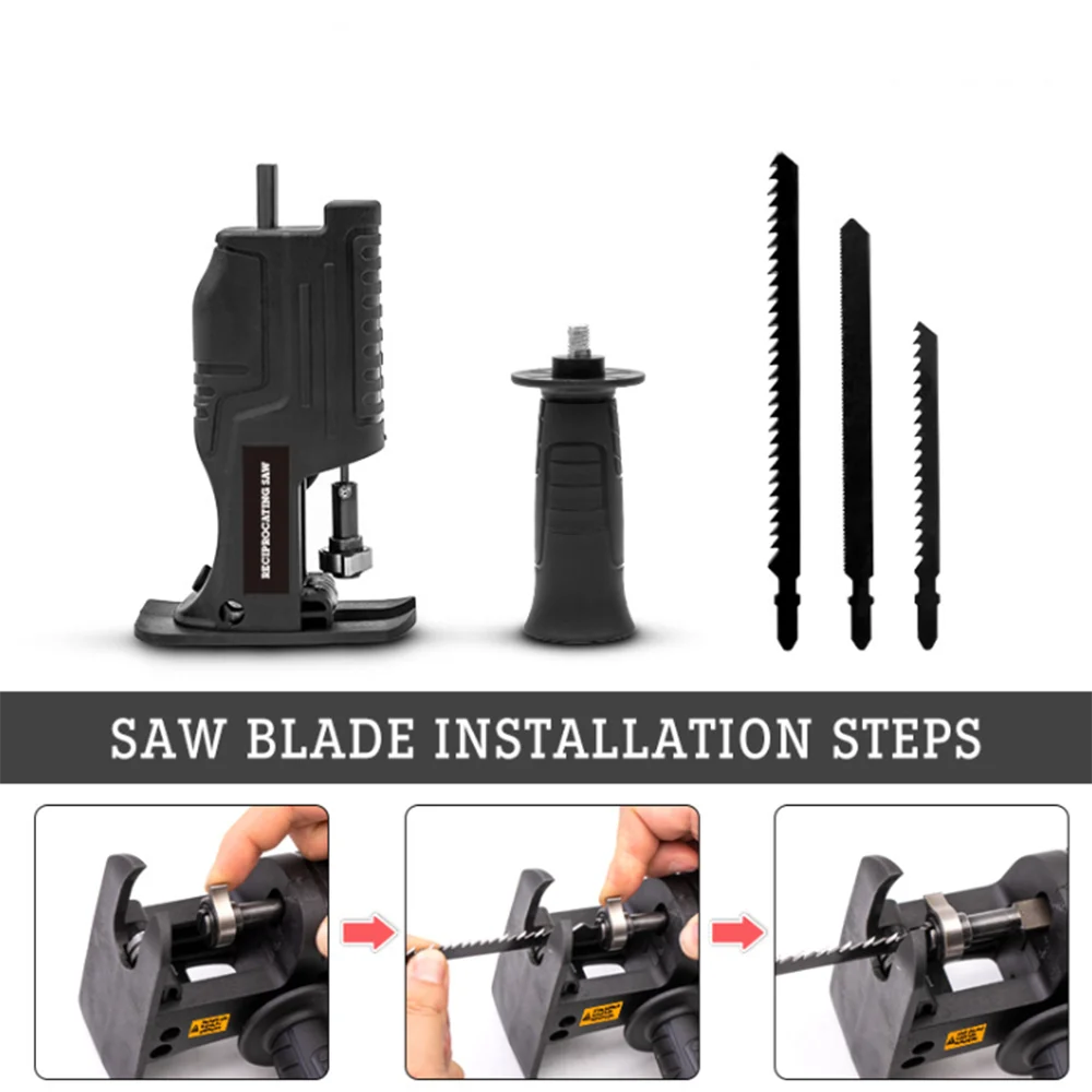 Conversion Head Of Screwdriver Electric Drill To Electric Saw Reciprocating Saw Household Multifunctional Hacksaw Wood Tools
Conversion Head Of Screwdriver Electric Drill To Electric Saw Reciprocating Saw Household Multifunctional Hacksaw Wood Tools