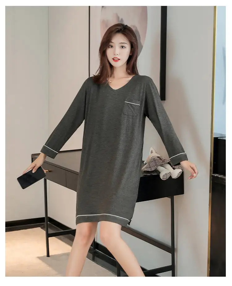 Spring Summer Nightdress Sleepwear Women Modal Nightgown Sexy Mini Intimate Lingerie Home Dressing Gown Loose Female Loungewear
Spring Summer Nightdress Sleepwear Women Modal Nightgown Sexy Mini Intimate Lingerie Home Dressing Gown Loose Female Loungewear