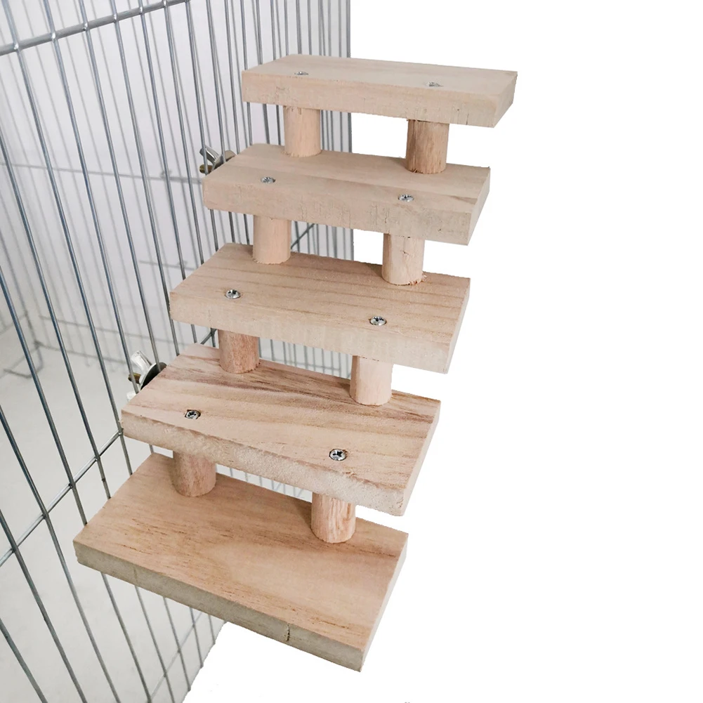 Wooden Hamster Cage Ladder 5 Layers Bird Parrot Climbing Safe Non-toxic Toys for Home Small Pet Products
Wooden Hamster Cage Ladder 5 Layers Bird Parrot Climbing Safe Non-toxic Toys for Home Small Pet Products