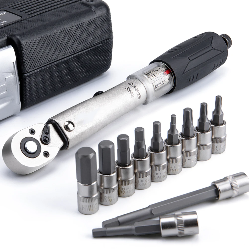 Bike Hand Bicycle Repair Tools 1/4 Inch Drive Click Torque Wrench Set Home Bicycle Maintenance Kit for Road & MTB Bike Tools Set
Bike Hand Bicycle Repair Tools 1/4 Inch Drive Click Torque Wrench Set Home Bicycle Maintenance Kit for Road & MTB Bike Tools Set
