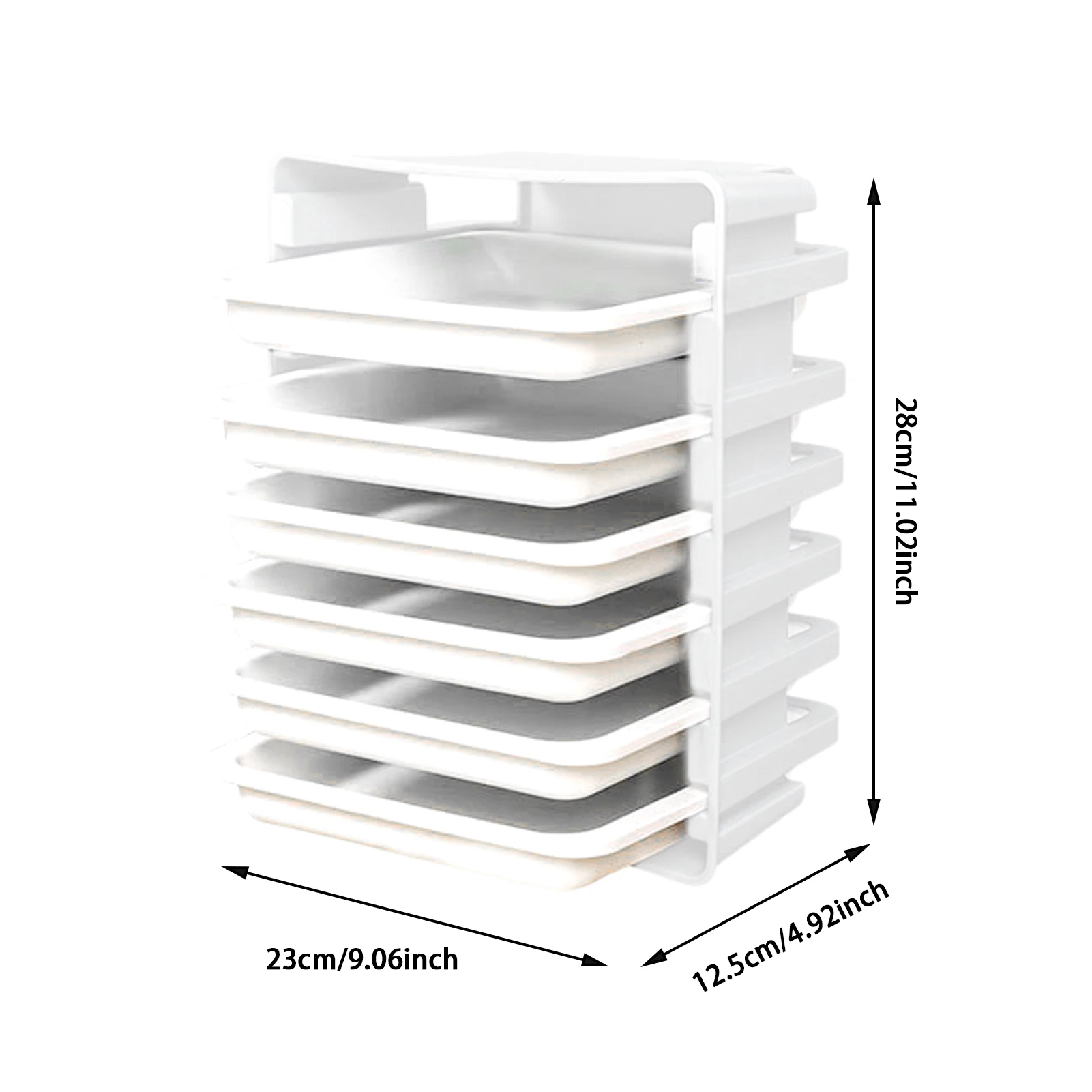 Wall-mounted Food Tray Spacer Organizer 6-layer Kitchen Preparation Tray Multifunctional Vertical Layered Side Dish Storage Rack
Wall-mounted Food Tray Spacer Organizer 6-layer Kitchen Preparation Tray Multifunctional Vertical Layered Side Dish Storage Rack