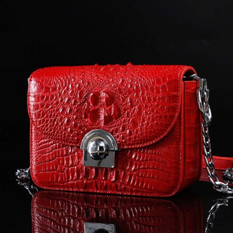 ourui new true crocodile leather female Single shoulder bag Pure color square women chain bag Female bag
ourui new true crocodile leather female Single shoulder bag Pure color square women chain bag Female bag