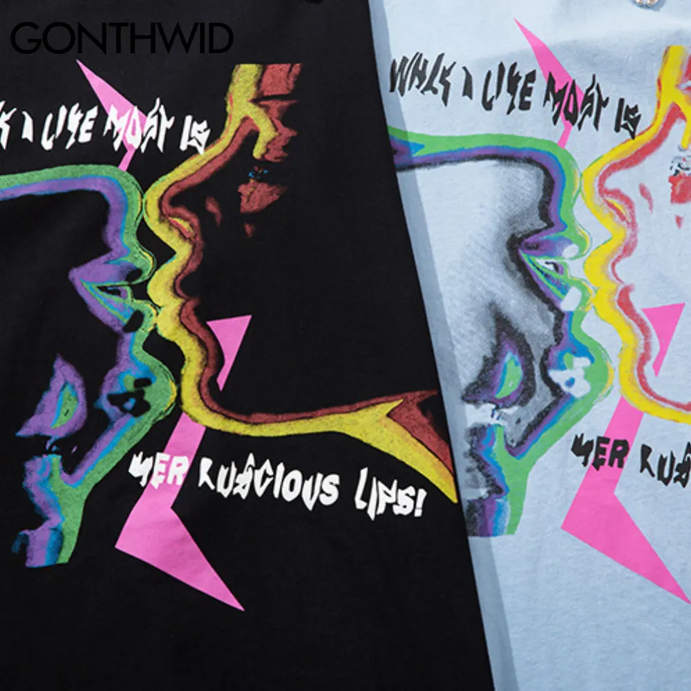GONTHWID Tshirts Hip Hop Graffiti Print Ripped Destroyed Holes Tees Shirts Streetwear Harajuku Fashion Short Sleeve Loose Tops
GONTHWID Tshirts Hip Hop Graffiti Print Ripped Destroyed Holes Tees Shirts Streetwear Harajuku Fashion Short Sleeve Loose Tops