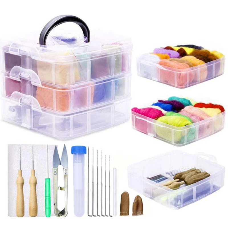 24 Colors Wool Fiber DIY Wool Felt Kit Handle Wool Felt Toys Making Fabric Materials Handcraft Felt Needle For Beginners
24 Colors Wool Fiber DIY Wool Felt Kit Handle Wool Felt Toys Making Fabric Materials Handcraft Felt Needle For Beginners