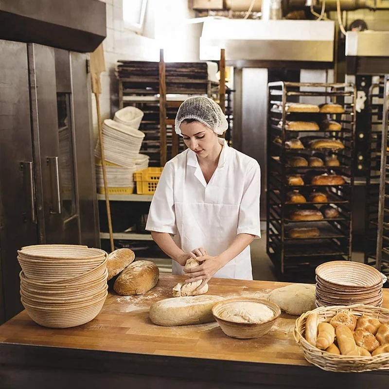 Proofing Baskets Round Proofing Baskets 16Cm + 22Cm, with Baker's Linen, Dough Scraper, Proofing Basket Set for Bread
Proofing Baskets Round Proofing Baskets 16Cm + 22Cm, with Baker's Linen, Dough Scraper, Proofing Basket Set for Bread