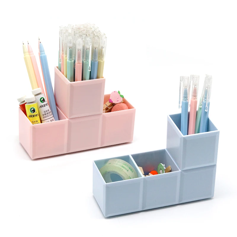 Multifunction 3 Grid Square Pencil Holder for Desk Creative Desktop Plastic Pen Pencil Organizer Makeup Brush Storage Box
Multifunction 3 Grid Square Pencil Holder for Desk Creative Desktop Plastic Pen Pencil Organizer Makeup Brush Storage Box