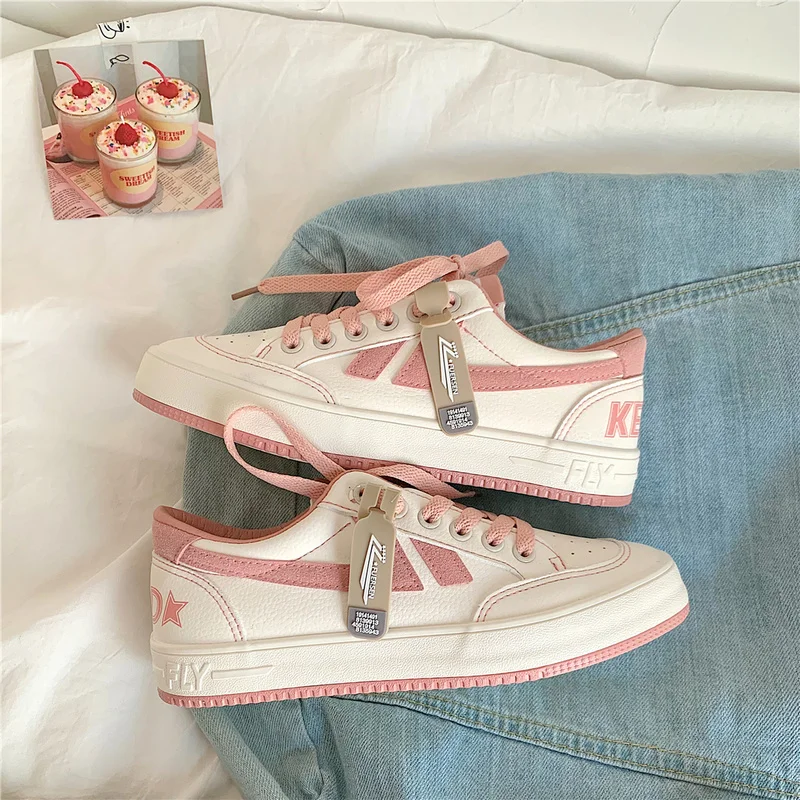 PU Leather Women's White Casual 2021 Woman Vulcanize Sneakers Summer Platform Flats Shoes Breathable Sport Walking Running Lace
PU Leather Women's White Casual 2021 Woman Vulcanize Sneakers Summer Platform Flats Shoes Breathable Sport Walking Running Lace
